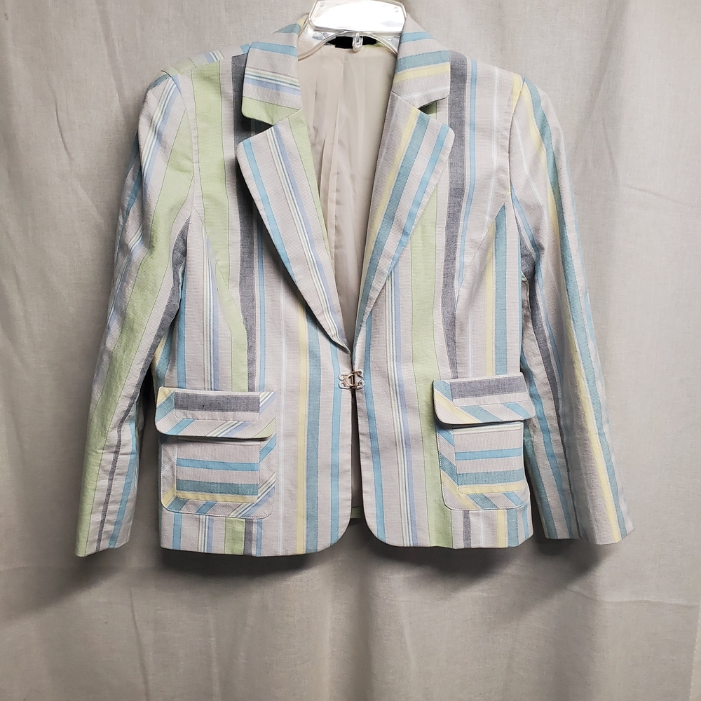 Express Multicolor Striped Blazer